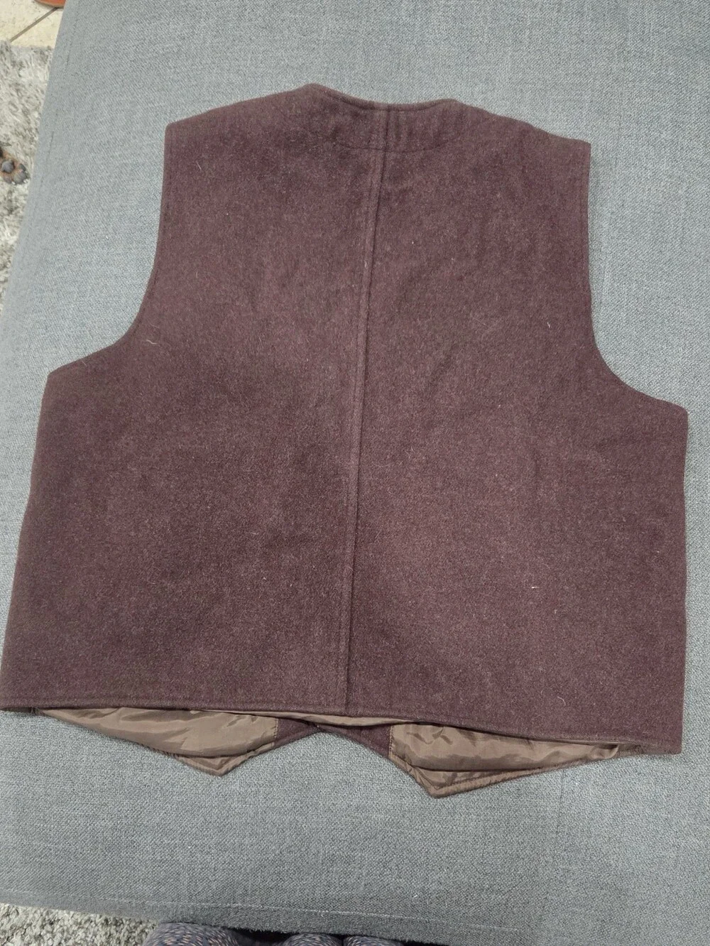 Wyoming Traders Men's Brown 100% Wool-Blend Western Cowboy  Vest